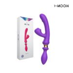 Vibrador de dupla penetração com 7 modos de vibração e dois lados - I-MOON