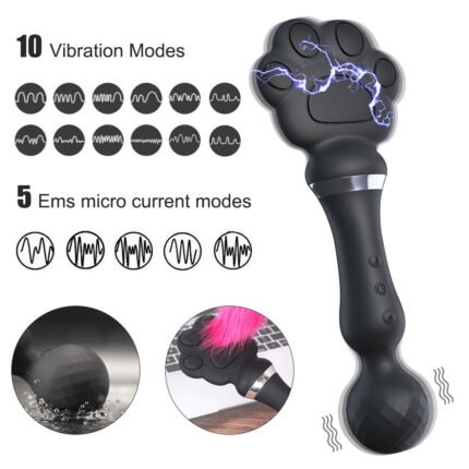 Palmatória gatinho com 10 modos de vibração e outro lado com 5 modos de choque elétrico - YOUVIBE